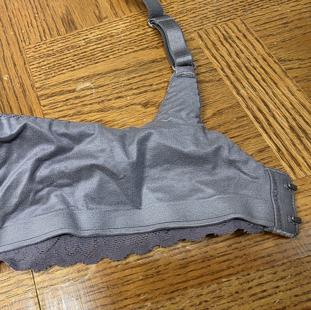 Arie Real Sunnie Full Coverage Underwire Padded Bra Purple Gray Size 34D - Picture 7 of 12
